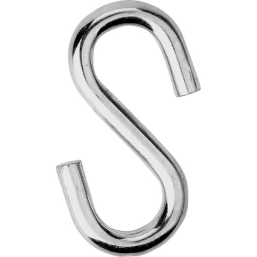 Heavy Duty S Hooks Ultra Thick Hammock S Shaped Hooks Galvanized Utility Hanger, Pack Of 2