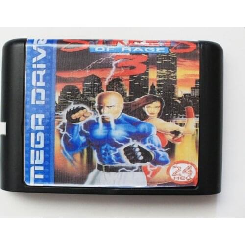 Streets Of Rage 3 16 bit MD Game Card For Sega Mega Drive For Genesis