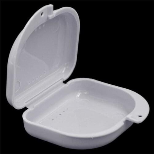 Denture Bath Box Case for Oral Orthodontic Appliance Trainer teeth straightener Buck tooth Teeth Braces Retainer snap on smile