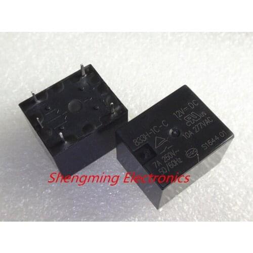 10PCS 5pins 833H-1C-C 5VDC 12VDC 24VDC 10A 277VAC T73 Power Relay