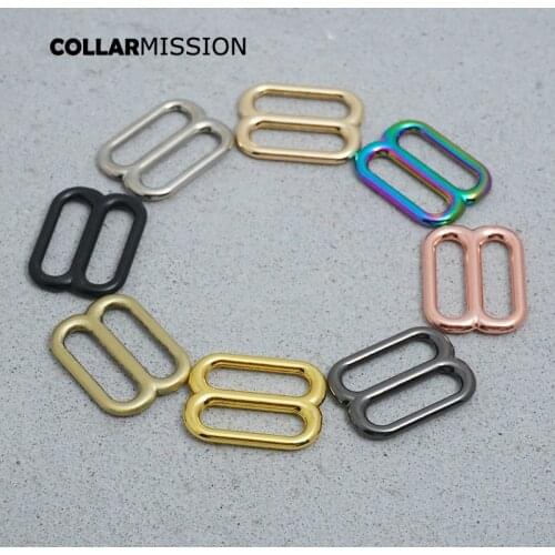 20pcs/lot Adjustable buckle DIY accessory for 20mm sewing bag belt dog cat collar retailing high quality plated 4 colours