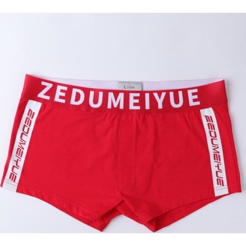 Boxers Mens Underwear Men Cotton Underpants Male Letter Print Men Panties Shorts Underwear Boxer Shorts Cotton Solid Cuecas