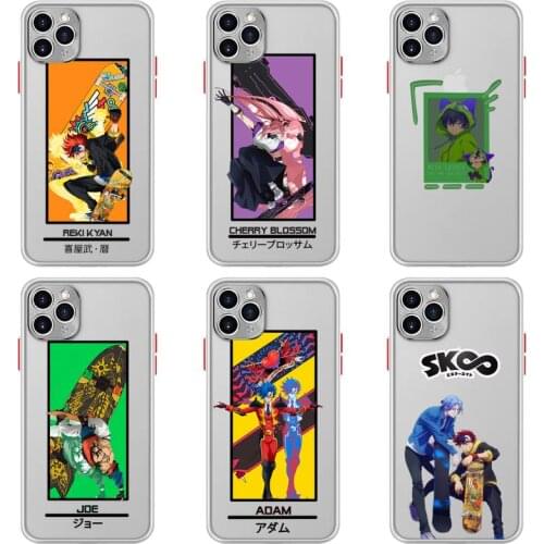 SK8 The Infinity Phone Case For iphone 12 11 Pro Max Mini XS 8 7 Plus X SE 2020 XR Matte Transparent Light white Cover