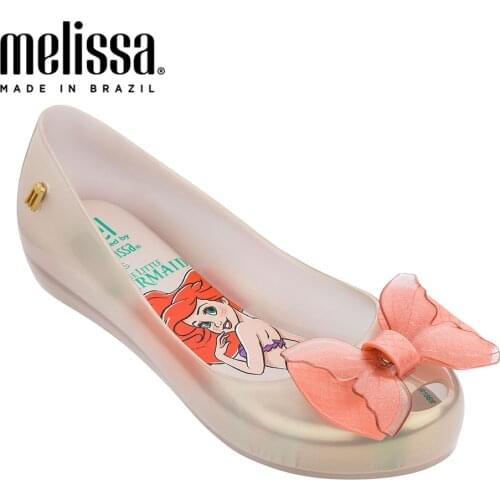 Mini Melissa Big Girls Little Mermaid Infantil Girl Jelly Shoes Sandals 2021 Disney Shoes Melissa Sandals Medium Children