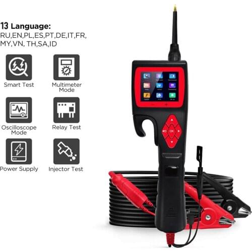 P200 Intelligent Auto Circuit Analyzer Fault Diagnosis Powerful Probe Multifunction Circuit Detector Car Multimeter