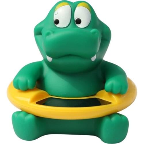 J60B Floating Safety Bath Thermometer for Infants Digital Green Crocodile