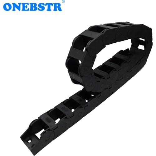 JFLO 1 Meter 25x38mm Wire Carrier Cable Drag Chain Protection Towline With Joints Tanks Bridge Open On Both Sides Free Shipping