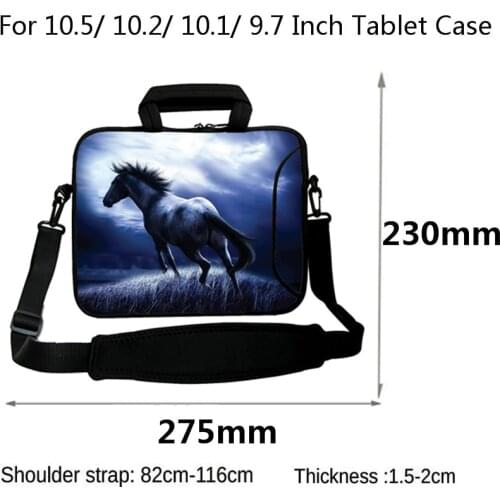 Cyber Monday Universal Messenger 10.2/ 10.5/ 9.7 Inch Tablet PC Bag Bolsas Mens Fashion 10.1/10 Inch Netbook Neoprene Case Pouch