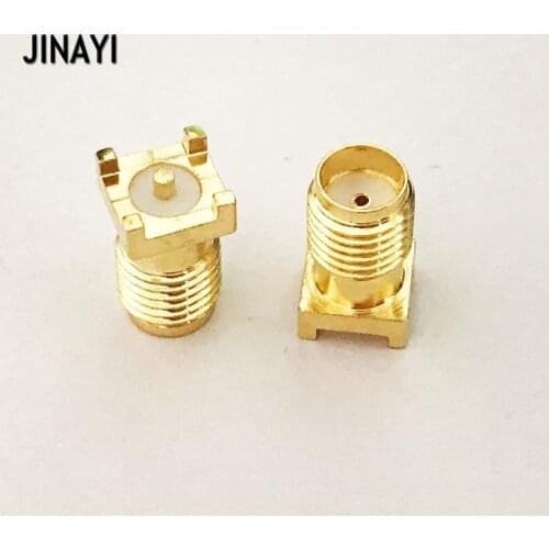 50pcs RF Coaxial Cable SMA Female PCB SMD Socket Patch seat Antenna signal Connector Adapter