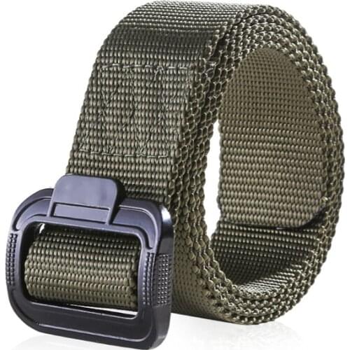Mens Web Belt Casual Nylon Waistband Male Army Fan Adjustable Canvas Belt Wearable Breathable Military Tactical Belts
