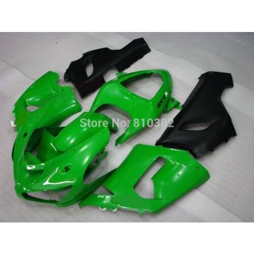 Motorcycle Fairing kit for KAWASAKI Ninja ZX6R 05 06 ZX6R 636 2005 2006 POP Green matte black ABS Fairings set +7 gifts SX108