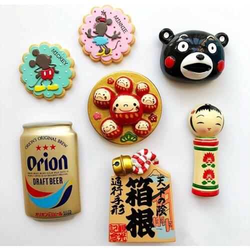 New Clover Animal Tiger Leopard Giraffe E ephant 3D Fridge Magnets Tourism Souvenirs Refrigerator Magnetic Stickers Gift