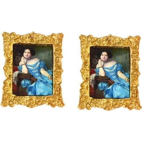 New Arrival Wooden Baroque Retro Vintage Long Drop Earring Jewelry Dangle Drop For Women Ear Jewelry Gifts