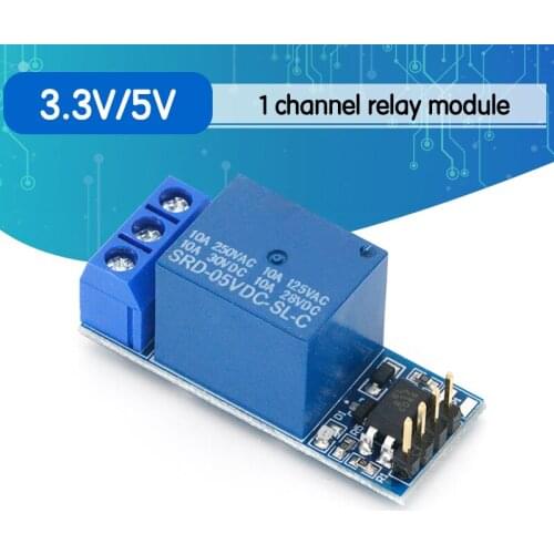 One 1 channel relay module, with optocoupler isolation, fully compatible with 3.3V and 5V Signal, relay control