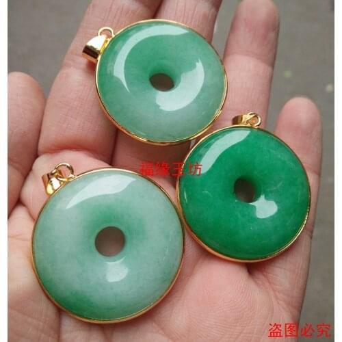 100% Natural green jade pendant necklace with 925 sterling silver jade necklace women pendants silver 925 jewelry necklace