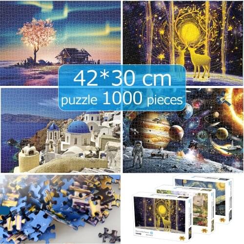 Puzzle 1000 pieces jigsaw puzzle 42*30 cm Assembling picture Landscape puzzles toys for adults games educational Montessori Toys
