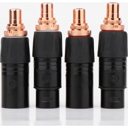Neutrik XLR to RCA Female Socket Adapter plated Red RCA plug for HIFI Audio connector