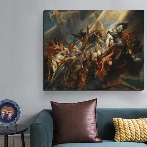 Peter Paul Rubens The Fall Of Phaeton Canvas Painting Prints Living Room Home Decor Artwork Modern Wall Art Oil Painting Posters