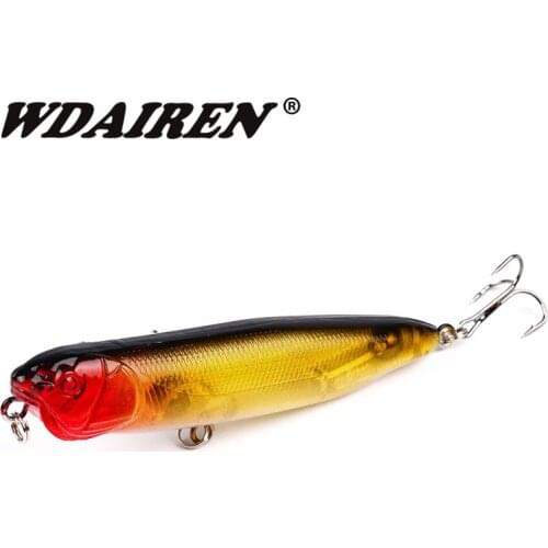 1Pcs Top Water Pencil Fishing Lure 9cm 11.5g Artificial Hard Fish Bait Trout Bait crankbait Wobbler Minnows Fishing tackle