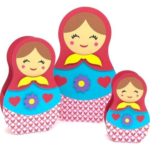 Russian doll box Metal Cutting Dies Scrapbooking Card Making Embossing Stencil Die Cut New 2020or