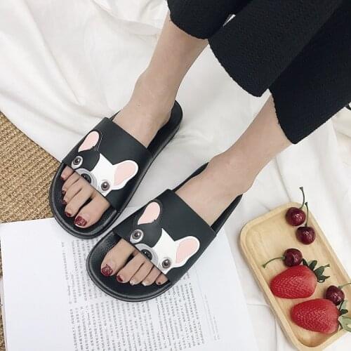 2020 slippers Women summer Korean Style Shafa dog Non-slip drag Casual Sandals Wedges Beach Slippers female
