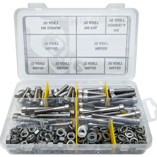 Site Hardware 276 Piece M6 Stainless Inox Imbus Allen Bolts Nuts Washers Washer