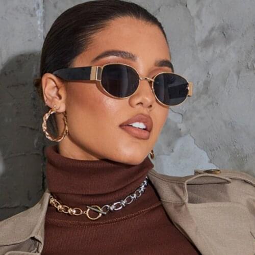 2021 Trendy Small Frame Round Sunglasses Women Men Luxury Designer Summer Sun Protection Glasses Hip Hop Vintage Shades Oculos