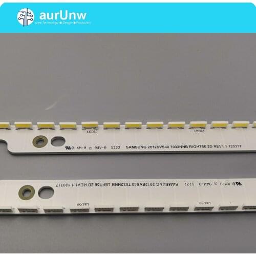 LED Backlight strip 56 lamp For Samsung 40"TV UA40ES6100J UE40ES5500K 2012SVS40 7032NNB RIGHT/LEFT56 2D T400HVN01.0 LE400BGA-B1