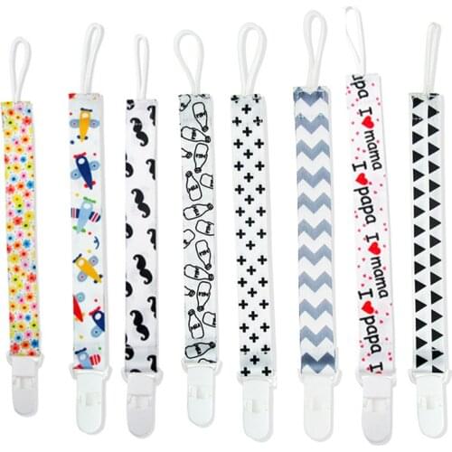 Baby Pacifier Clip Dummy Holder Soother Chain Drop-resistant Buckle Strap Anti-drop Rope Pacifier Holder Children Pacifier