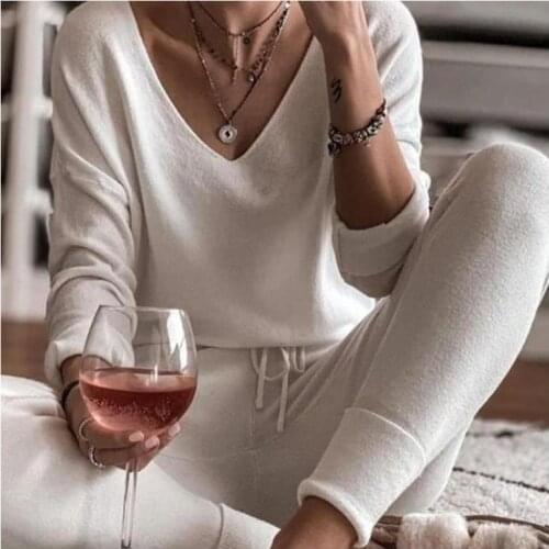 Women Two Piece Sets Tracksuit Hooded Long Sleeve Homewear Suit Autumn Winter Sport Pants Set Pajama Set Women Pajama Set