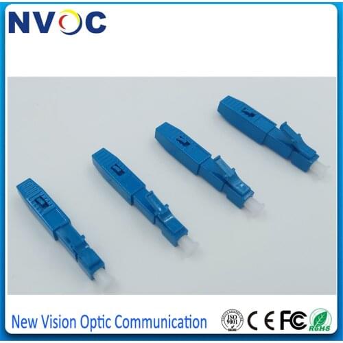 100Pcs/Lot,LC UPC Singlemode Fiber Optic Quick Connector LC Embedded Type FTTH Fiber Optic Fast Connector