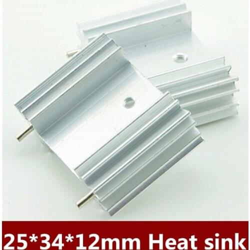 20pcs/lot ---Transistor TO-3P radiator heat sink aluminum 25 * 34 * 12MM Free shipping