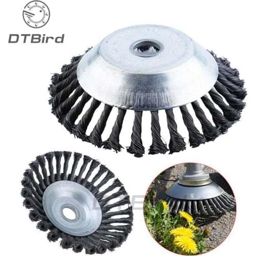 6 Inch Weeding Derusting Steel Wire Wheel High Quality Wear Resistance Weeding Wheel Garden Flat Rust Removal Metal Disc Brush