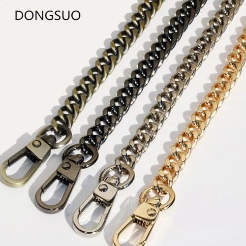 Aluminum chain strap silver gold bronze metal chain 0.7cm handbag bag purse replacement Accessories Hardware high quality 7mm
