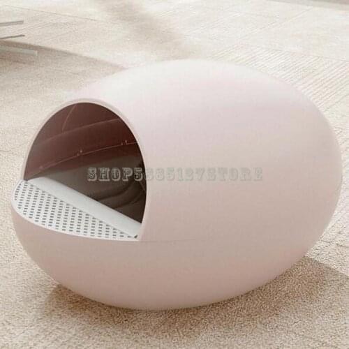 Cat Egg Automatic Cat Litter Basin Intelligent Excrement Shovel Cat Semi Closed Deodorization Cat Toilet Cat Litter Basin Cat Su