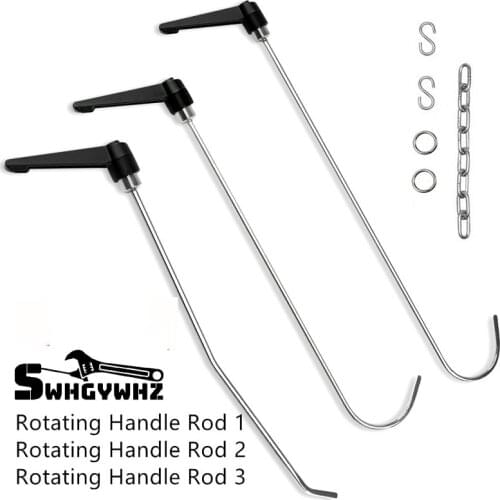 PAINTLESS DENT REPAIR ROTATING HANDLE ROD 3PCS TOOLS KIT HAMMER HOOK FOR CAR REMOVAL TOOLS SET CAR DENT REPAIR KITS