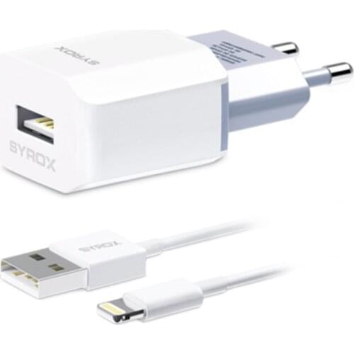Syrox J46 Lightning Fast Charger 1.6A SYROX J46 iPHONE 1.6 mAh FAST HOME CHARGING
