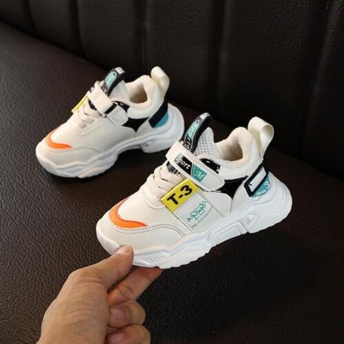 Kids Shoes Girls Sport Sneakers Children Autumn Winter Fleece Shoes Boys White Casual Shoes Trainer running Sports Sneakers