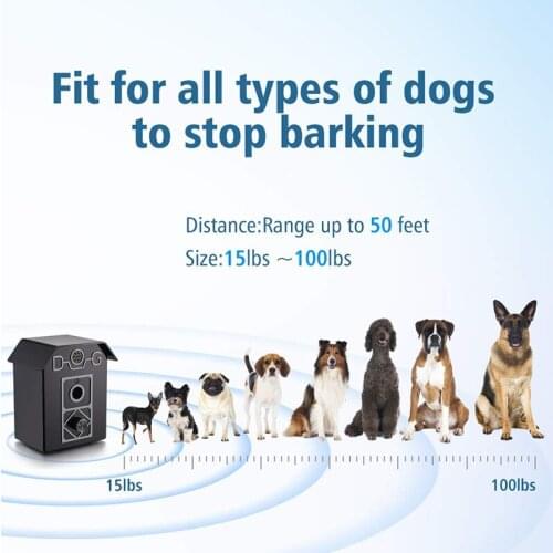 Up To 15m Range Ultrasonic Anti Dog Barking Devices Control Effective Pet Bark Deterrent Stop Barking Box
