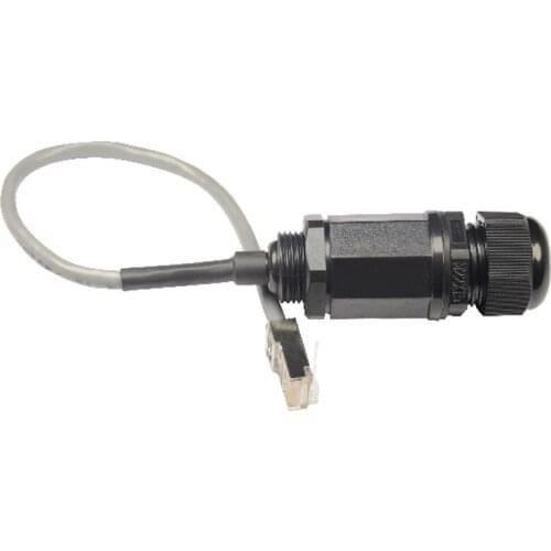 RJ45 M20 CAT 5e shielded waterproof connector with cable 100pcs