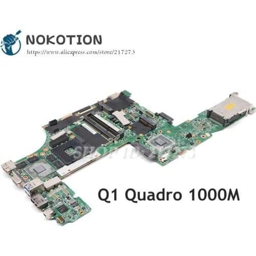 NOKOTION For Lenovo ThinkPad W520 Motherboard 48.4KE36.021 04W2030 04W2028 04W2036 MAIN BOARD QM67 Q1 Quadro 1000M graphics