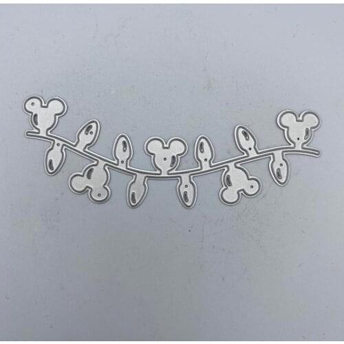 Metal Cutting Dies Light strip and small bulb Stencils for DIY Scrapbooking Album Stamp Paper Card Embossing Stencil