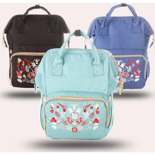 Baby Diaper Bag Printed Multi-Function Backpack Mommy Pregnant Woman Baby Bag Baby Diaper Storage Bag Mommy Baby Care Bag