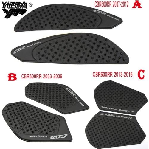 CNC Motorcycle Anti slip Tank Pad 3M Side Gas Knee Grip Traction Pads Protector Stickers For Honda CBR600RR CBR 600 RR 2003-2016