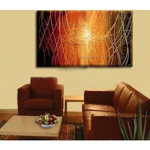 New Hand Painted Modern Creative Abstract Picture on Canvas Wall Art Landscape Painting Hang Paintings Simple Oil Painting