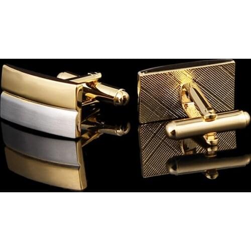 2018 New Fashion European And American Mens Cufflinks French Shirt Two-Color Metal Cufflinks