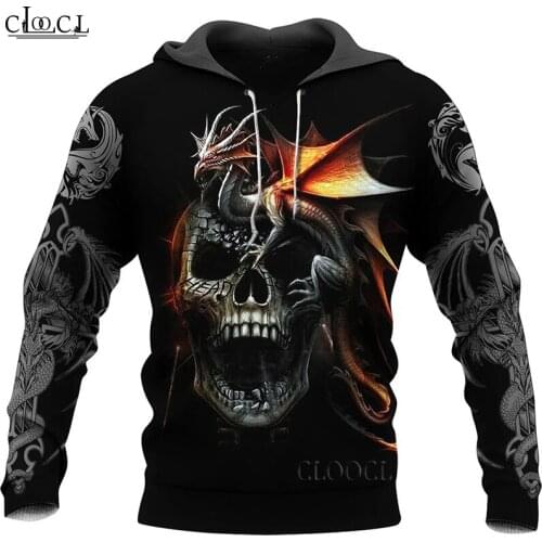 HX Newest Tattoo and Dungeon Dragon 3D Print Mens Women Tracksuit Autumn Long-Sleeved Pullover Fashion Hoodie Drop Shipping