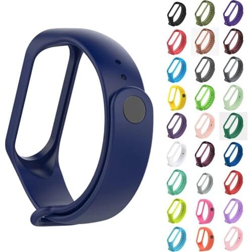 For Mi Band 3 4 5 Watch Silicone Strap Pedometers Bracelet Strap Xiaomi Band 4 Replacement Strap Running Fitness