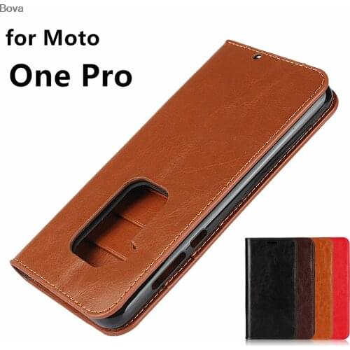 Deluxe Wallet Case for Motorola Moto One Pro 5.9" premium leather Phone Case Flip Cover for Moto One Pro Bags