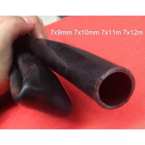7x9mm 7x10mm 7x12mm 7mm black silicone tube flexible Black silicon hose high temperature non-toxic dark silicone rubber tubing
